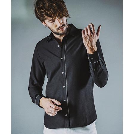 【NO ID.(ノーアイディー)】ZIPレキ゛ュラーカラーSH シャツ(854006-705S)