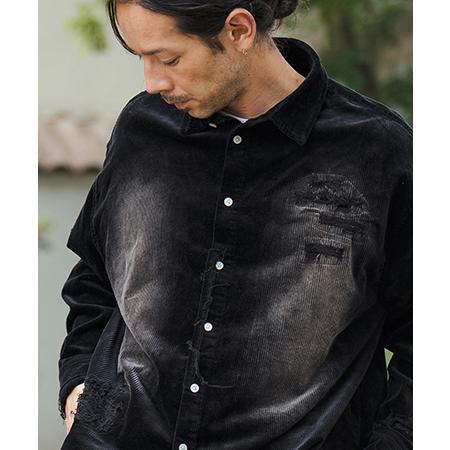 【CAMBIO(カンビオ)】Wide Ribbed Stretch Corduroy Distres...