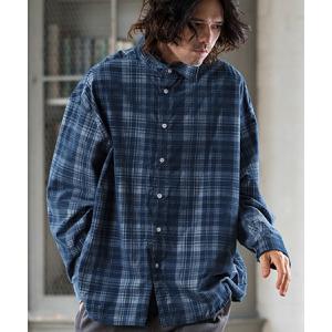 未使用45R ジンバネルチェックのビッグシャツドレス（インディゴ）　ブルー 45R45rpm ジンバネルチェックのビッグシャツドレス｜Yahoo!フリマ（旧