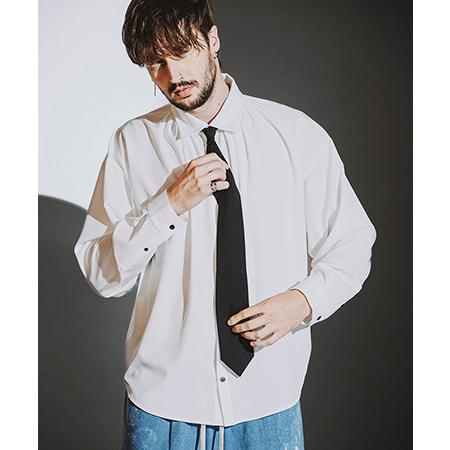 【NO ID.(ノーアイディー)】ネクタイ付ネックキ゛ャサ゛ーBIG-SH シャツ(857006-2...