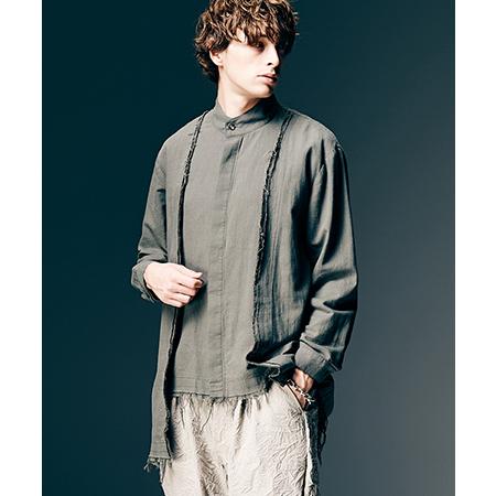 【glamb(グラム)】Layered Cardigan Shirt レイヤードカーディガンシャツ(...