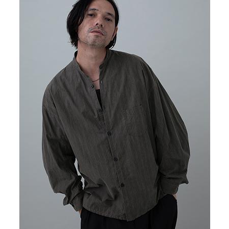 【EGO TRIPPING(エゴトリッピング)】SUMISHIRT 墨染スタンドカラーシャツ(616...