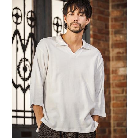 【CAMBIO(カンビオ)】 Honeycomb Waffle 3-4 Sleeve Skipper...