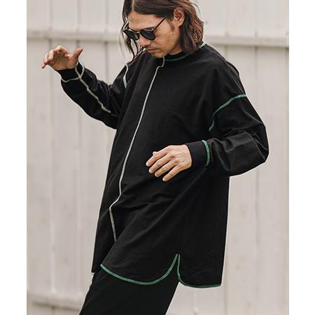 【CAMBIO(カンビオ)】MINI URAKE Center Switch Pullover スウ...