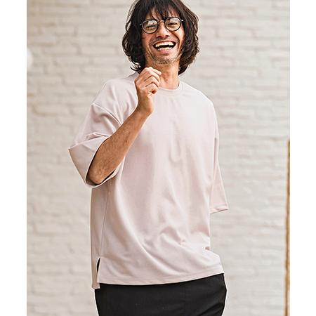 【CAMBIO(カンビオ)】梨地ビッグシルエットTシャツ(HLCM0268)