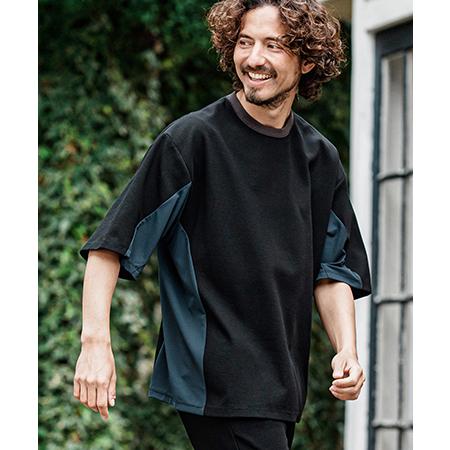 【CAMBIO(カンビオ)】Ripple Span Short Sleeve Cut sew Tシャ...