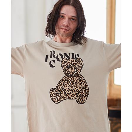 【CAMBIO(カンビオ)】 レオパード×花柄ベアプリントビッグシルエットTシャツ(CASD-086...