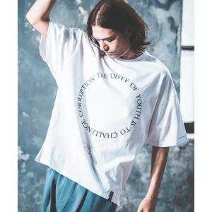 【NOISESCAPE(ノイズスケープ)】Printed T-shirt(circle message) Tシャツ(nss069-3cd)｜cambio