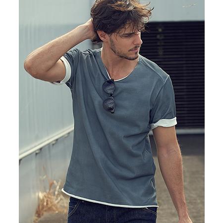 【wjk】 spray dye cut-off s-s Tシャツ(7988 cj57d)