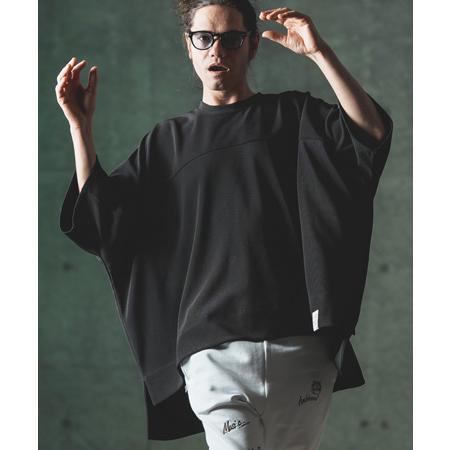 【GLIMCLAP(グリムクラップ)】 Code lane oversized T-shirt Tシ...