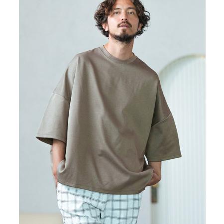 【Magine(マージン)】Diagonal cutting oversized T-shirt T...