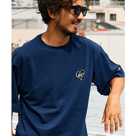 【STUD MUFFIN(スタッドマフィン)】ラッセルメッシュ-ヘビージャージー切替 サガラパッチオ...