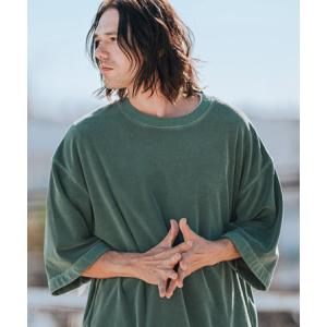 【CAMBIO(カンビオ)】Pigment Pile Short Sleeve Cut sew パイルTシャツ(CMP-251-003)