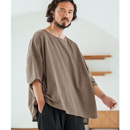 【Magine(マージン)】Mini Sweat Fabric Boat Neck Pullover...