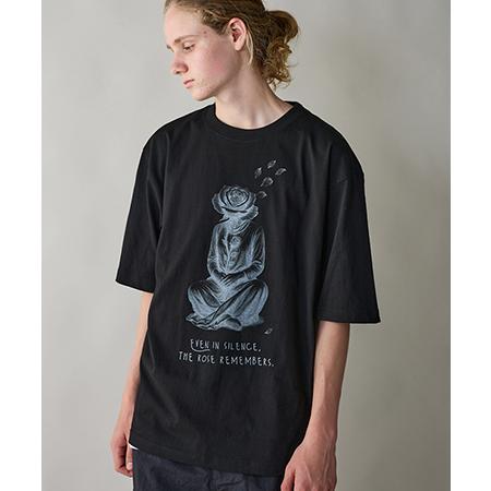 【rehacer(レアセル)】Silent Bloom Relax Fit T-shirt Tシャツ...