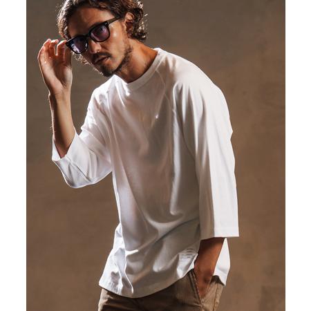 【wjk reluxe】open end yarn half sleeve cut sew ハーフス...
