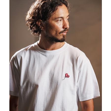 【wjk reluxe】heart balloon embroidery short sleeve ...