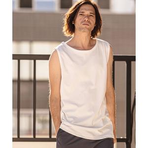 【CAMBIO(カンビオ)】Cool Touch USA Cotton Sleeveless Cut sew タンクトップ(AI-261-002)