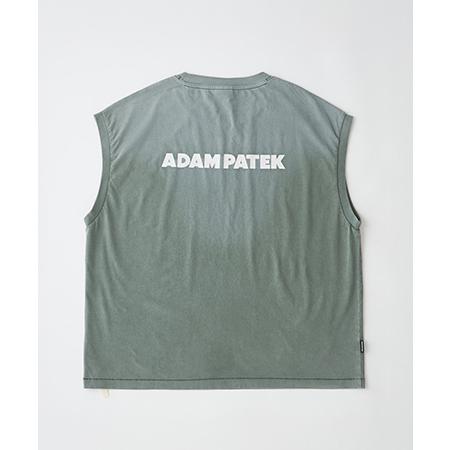 【ADAM PATEK(アダムパテック)】basic logo aging sleeveless ノ...