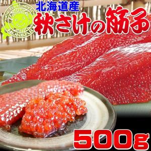 【北海道産 秋さけの筋子 500g】プロがこだわりぬいて作った極上のすじこ！まるでいくらのような大粒ぷちぷち食感♪[※冷凍便]｜cameashi