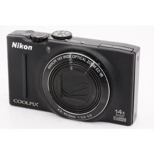 【中古】【オススメ】Nikon デジタルカメラ COOLPIX (クールピクス) S8200 ノーブルブラック S8200BK｜camelion-store