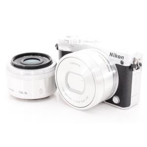 【中古】【外観特上級】Nikon ミラーレス一眼 Nikon1 J5 ダブルレンズキット シルバー J5WLKSL｜camelion-store