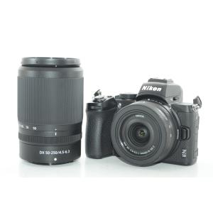 【中古】【外観特上級】Nikon ミラーレス一眼カメラ Z50 ダブルズームキット NIKKOR Z DX 16-50mm+NIKKOR Z DX 50-250mm付属 Z50WZ ブラック｜camelion-store