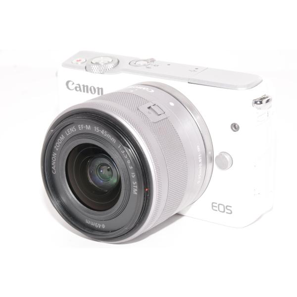 【中古】【外観並級】Canon ミラーレス一眼カメラ EOS M10 レンズキット(ホワイト) EF...
