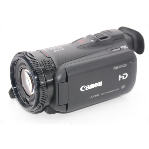 【中古】【外観並級】Canon デジタルビデオカメラ iVIS HF G20 光学10倍ズーム 内蔵...