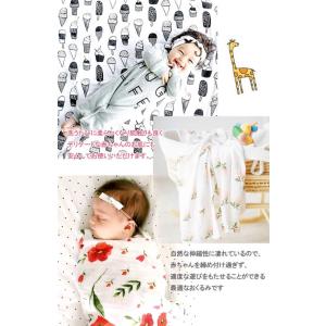 おくるみ ガーゼ ベビー スワドル ブランケッ...の詳細画像3