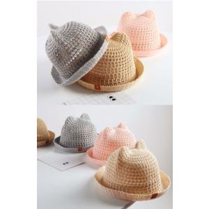 ベビー 帽子 麦わら帽子 赤ちゃん 日除け キ...の詳細画像3