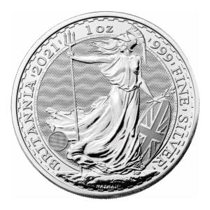 ●イギリス　2021年　ブリタニア女神像　2ポンド銀貨　1オンス｜cameo-land