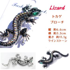 とかげのブローチ シルバー トパーズ ペリドット オーロラ
