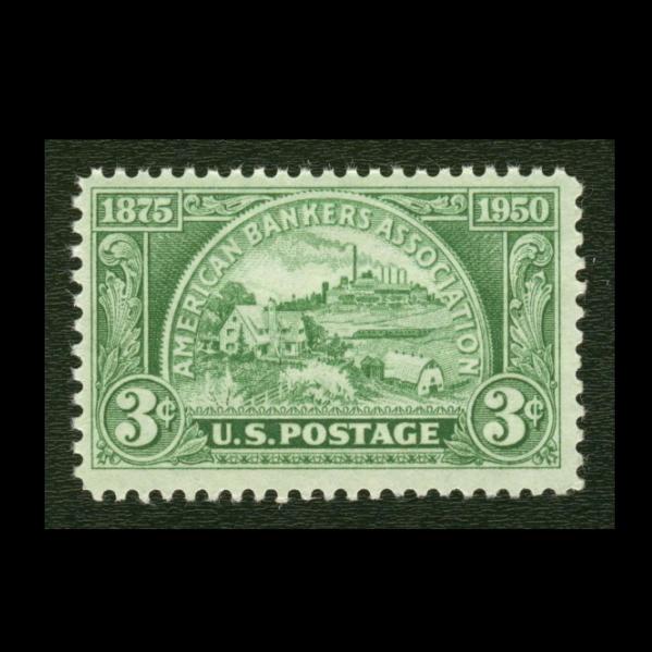 ■アメリカ切手　1950年　アメリカ銀行協会 75周年