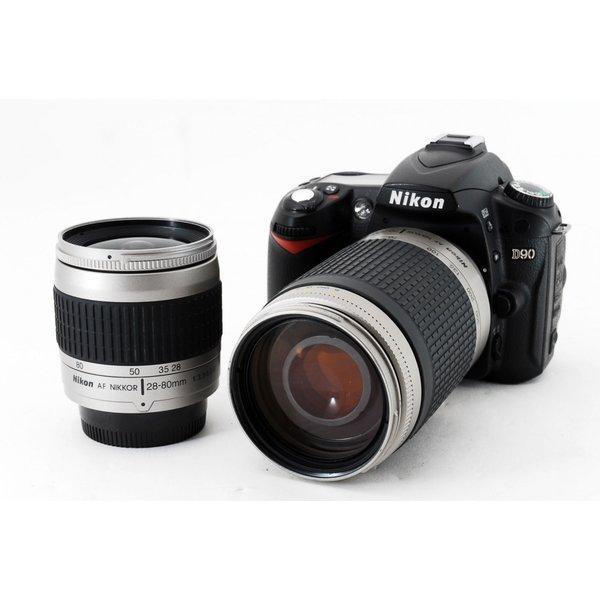 ニコン Nikon D90 標準&amp;超望遠300ミリ ダブルズームセット 美品 SDカード付き &lt;プレ...