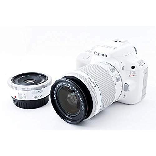 キヤノン Canon EOS Kiss X7 ホワイト ダブルレンズキット2 SDカード付き &lt;プレ...