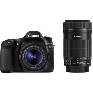 キヤノン Canon EOS 80D ダブルズームキット EF-S18-55 IS STM/EF-S...