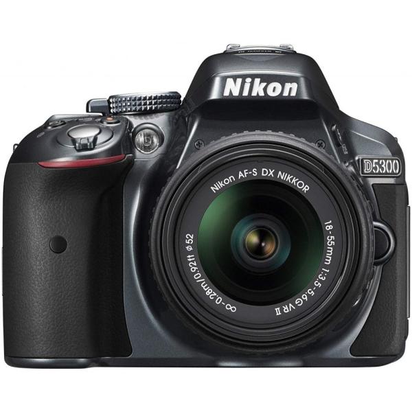 ニコン Nikon D5300 18-55mm VR II レンズキット グレー SDカード付き &lt;...