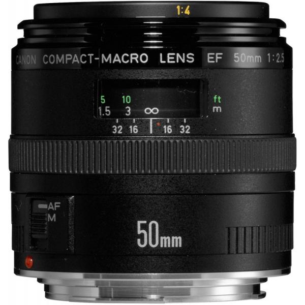キヤノン Canon 単焦点マクロレンズ EF50mm F2.5 コンパクトマクロ フルサイズ対応 ...
