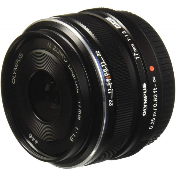 オリンパス 単焦点レンズ M.ZUIKO DIGITAL 17mm F1.8 ブラック &lt;プレゼント...