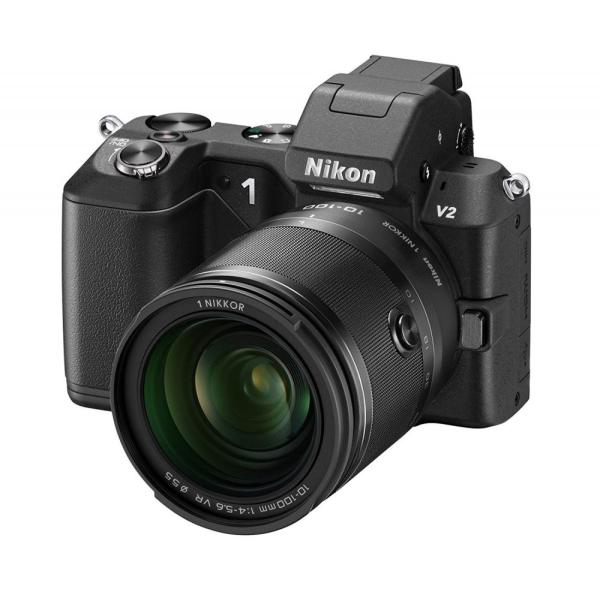 ニコン Nikon  V2 小型10倍ズームキット ブラック SDカード付き &lt;プレゼント包装承りま...