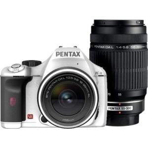 ペンタックス PENTAX K-x レンズキット ホワイト 美品 ストラップ付