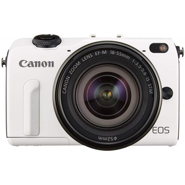 Canon EOS M2 EF-M18-55 IS STM レンズキット ホワイト 良品 動作確認済...