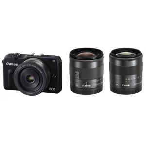 キヤノン Canon EOS M2 トリプルレンズキット SDカード付き &lt;プレゼント包装承ります&gt;