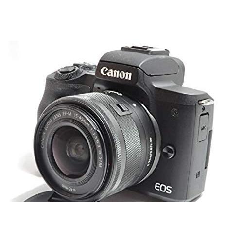 キヤノン Canon EOS Kiss M ブラック レンズキット EOSKISSMBK-1545I...