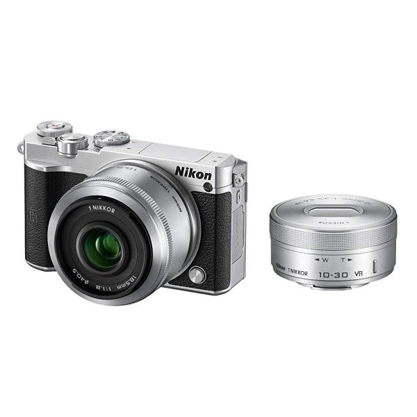 ニコン Nikon  J5 ダブルレンズキット シルバー J5WLKSL SDカード付き &lt;プレゼン...