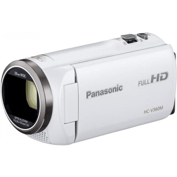 パナソニック Panasonic HDビデオカメラ V360M 16GB 高倍率90倍ズーム ホワイ...