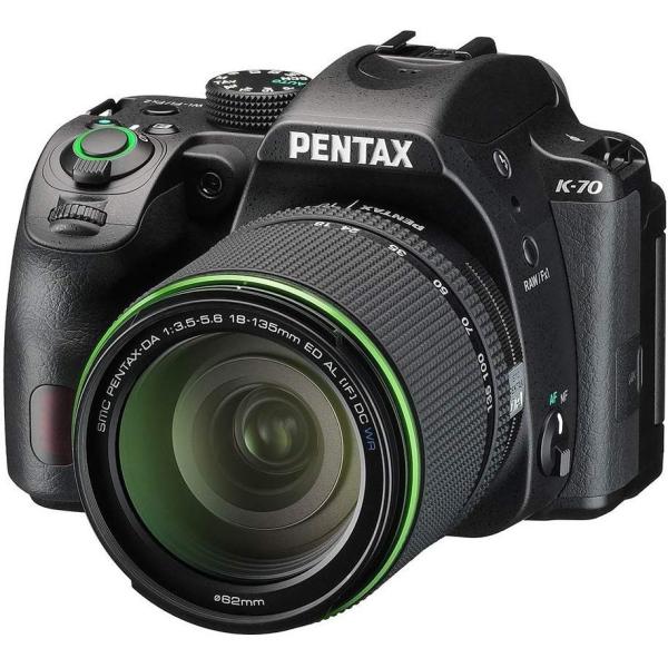 ペンタックス PENTAX K-70 DA18-135mmWRレンズキット ブラック SDカード付き...