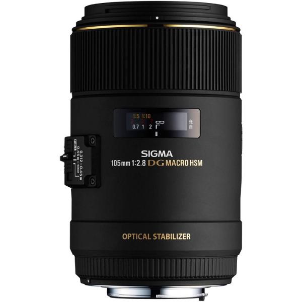 シグマ SIGMA 単焦点マクロレンズ MACRO 105mm F2.8 EX DG OS HSM ...