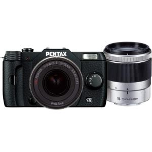 ペンタックス PENTAX デジタル Q10 ダブルズームキット  ブラック  SDカード付き <プレゼント包装承ります>｜camera-fanksproshop